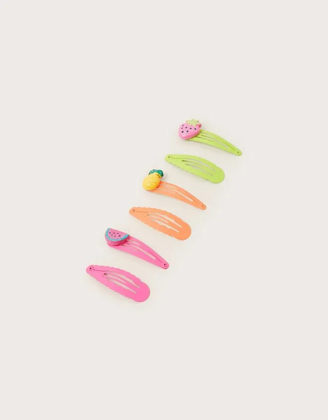 Children 6Pack Fruity Hair Clips Monsoon Girls039 Hair Accessories