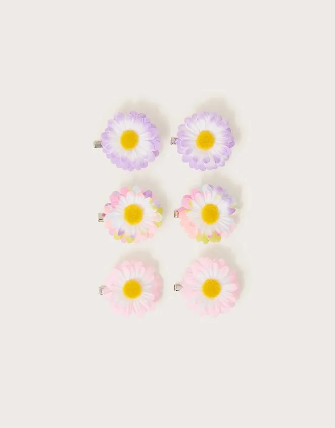 Children 6Pack Sunflower Hair Clips Monsoon Girls039 Hair Accessories