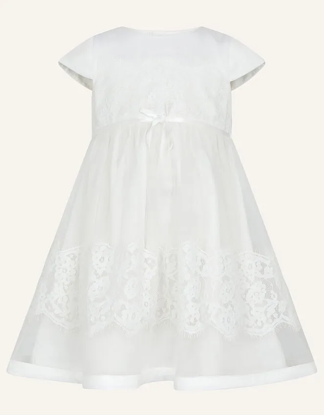 Children Baby Alovette Christening Dress Ivory Monsoon Dresses