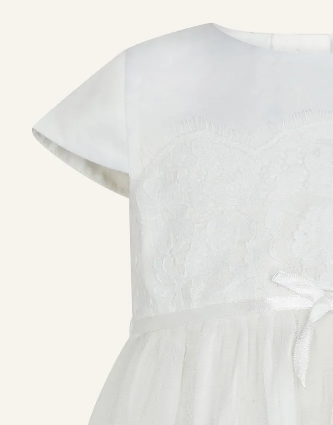 Children Baby Alovette Christening Dress Ivory Monsoon Dresses