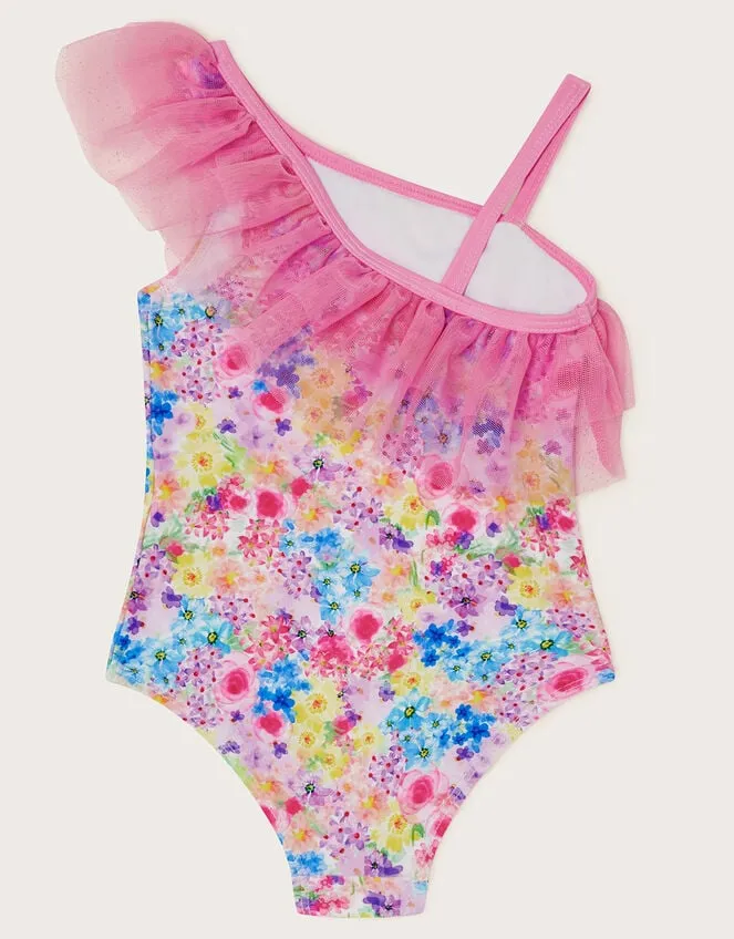 Children Baby Ditsy Mesh Swimsuit Multi Monsoon Beachwear and Swimwear