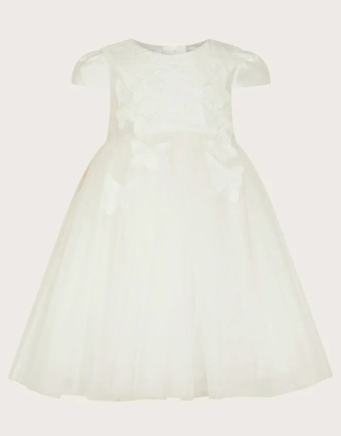 Children Baby Flourish 3d Dress Ivory Monsoon Partywear