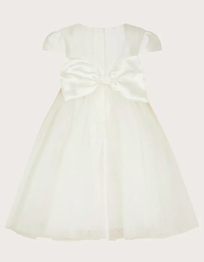 Children Baby Flourish 3d Dress Ivory Monsoon Partywear