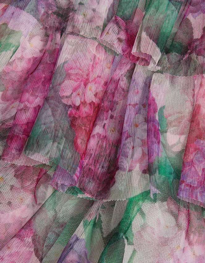 Children Baby Hydrangea Ruffle Dress Pink Monsoon Partywear