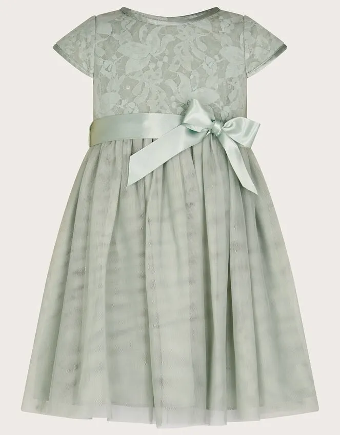 Children Baby Lacey Sequin Truth Dress Green Monsoon Dresses