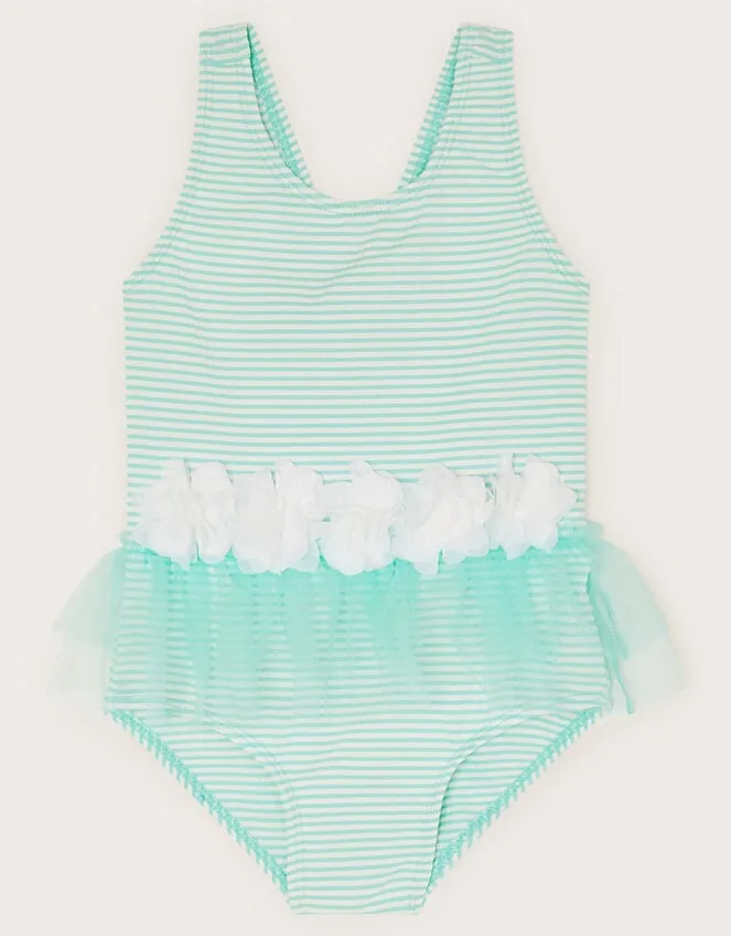 Children Baby Seersucker Swimsuit Green Monsoon Beachwear and Swimwear