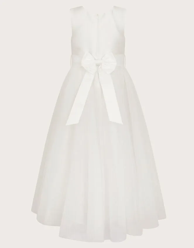 Children Bernadette Tulle Maxi Dress Ivory Monsoon Dresses