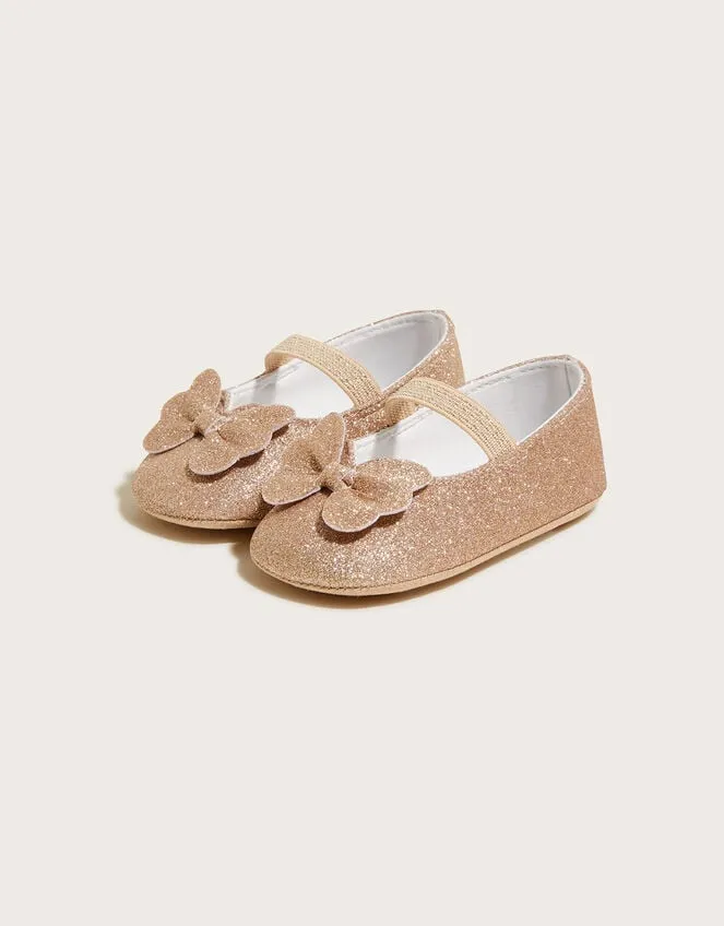 Children Butterfly Booties Gold Monsoon Partywear