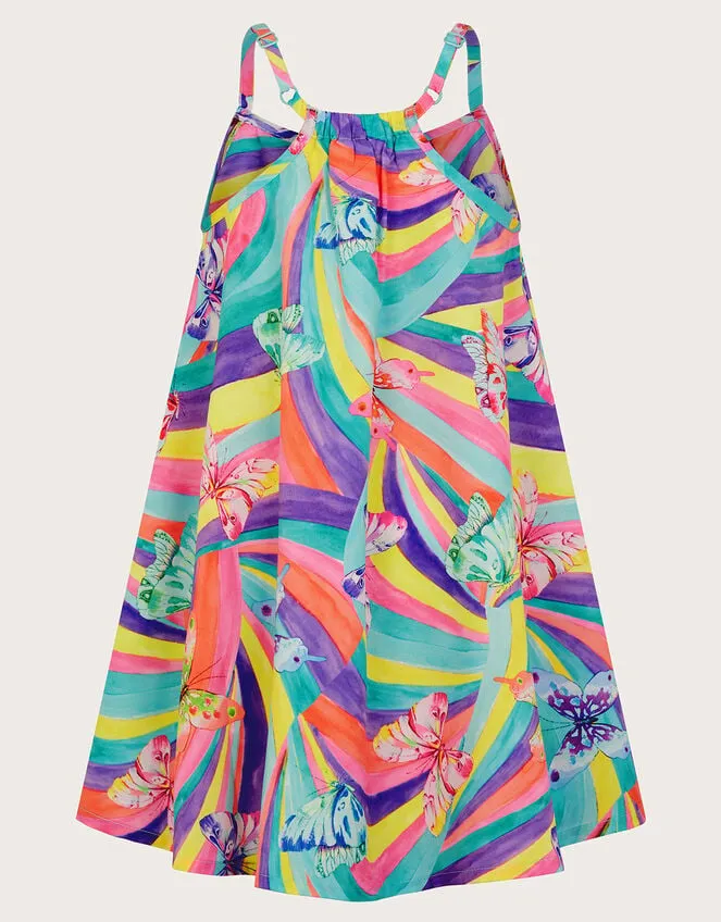 Children Butterfly Swirl Dress Multi Monsoon Dresses