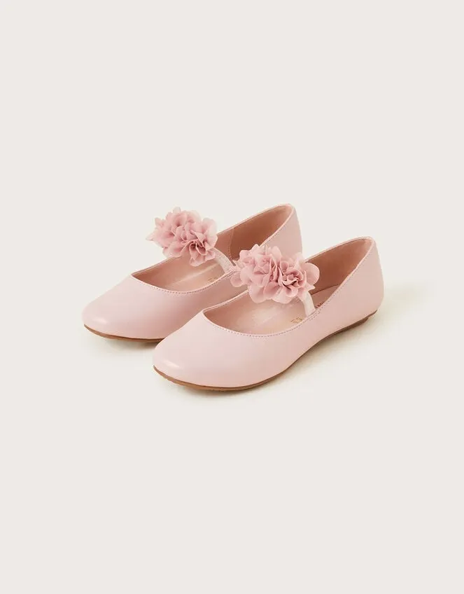 Children Corsage Ballerina Flats Pink Monsoon Partywear