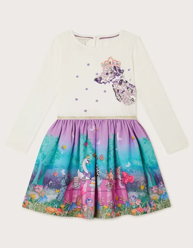 Children Dog Garden Party Dress Purple Monsoon Dresses