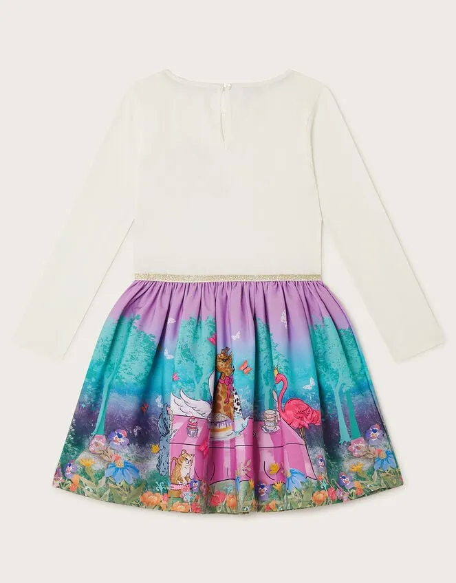 Children Dog Garden Party Dress Purple Monsoon Dresses