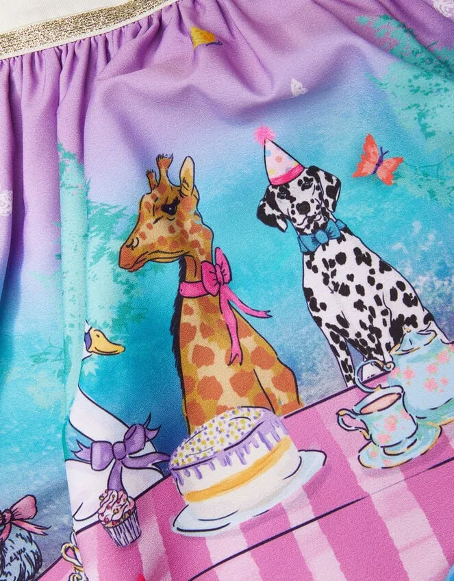 Children Dog Garden Party Dress Purple Monsoon Dresses