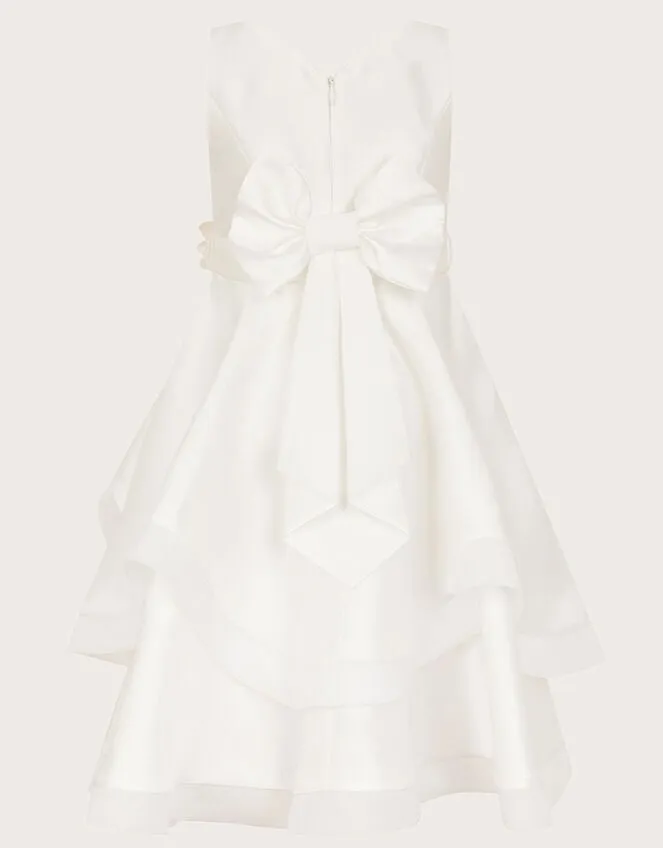 Children Eleanor Duchess Twill Dress Ivory Monsoon Dresses