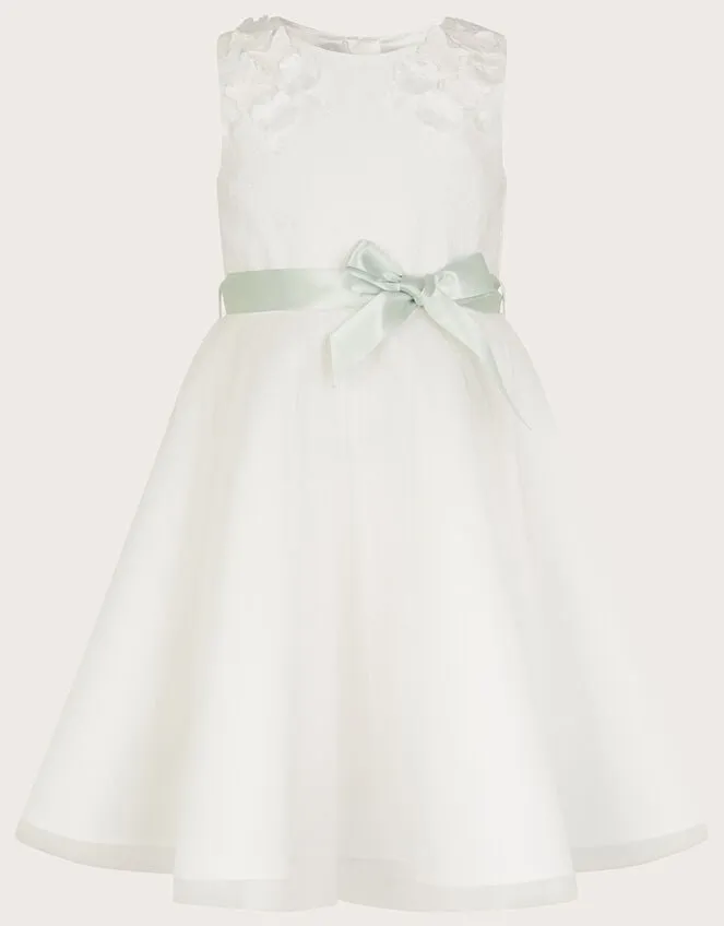 Children Freya 3d Scuba Bridesmaid Dress Ivory Monsoon Dresses