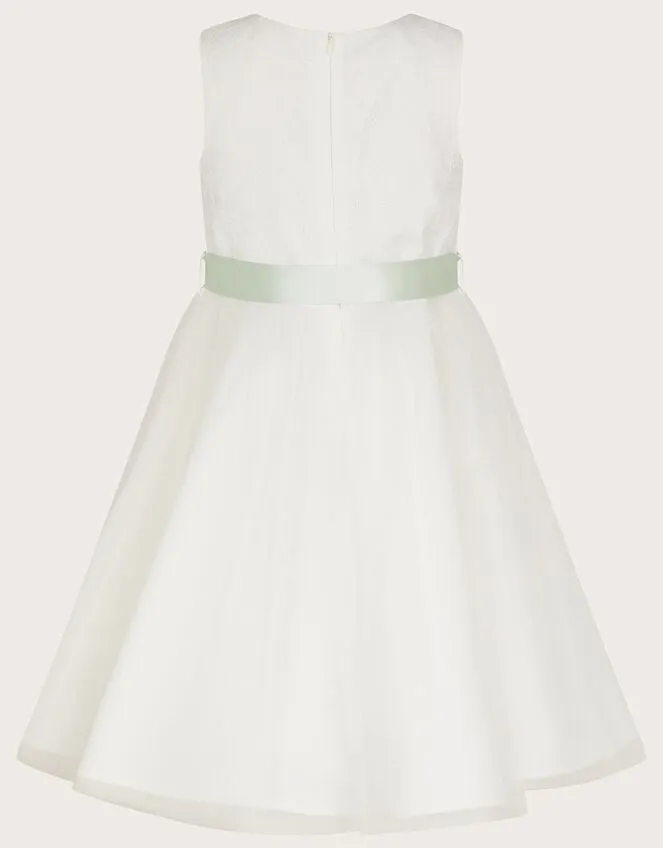 Children Freya 3d Scuba Bridesmaid Dress Ivory Monsoon Dresses