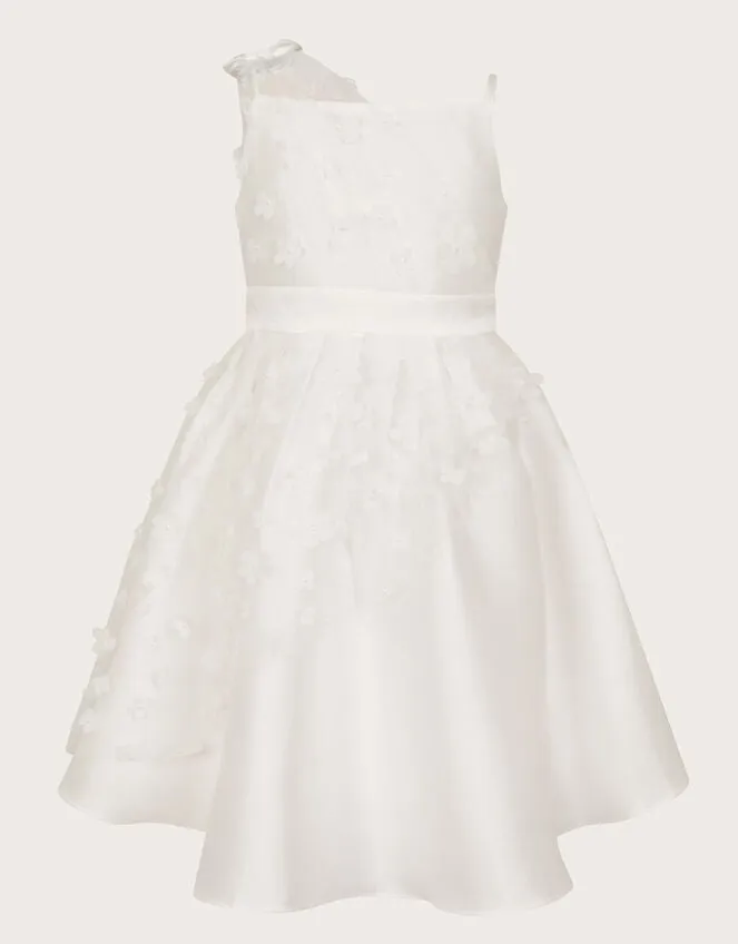 Children Lauren Floral Asymmetric Dress Ivory Monsoon Dresses