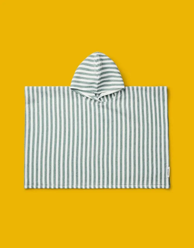 Children Liewood Paco Poncho Green Monsoon Beachwear and Swimwear