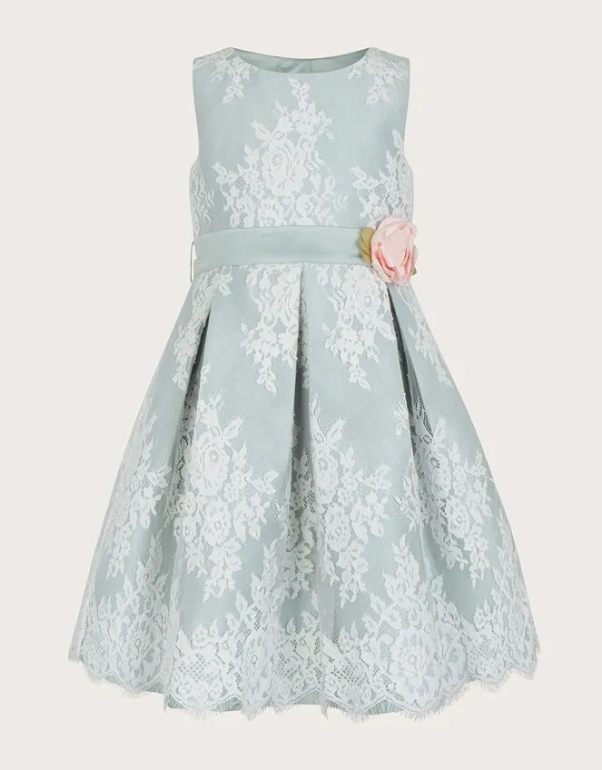 Children Lola Lace Dress Green Monsoon Dresses
