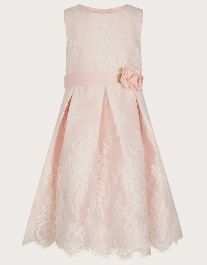 Children Lola Lace Dress Pink Monsoon Dresses