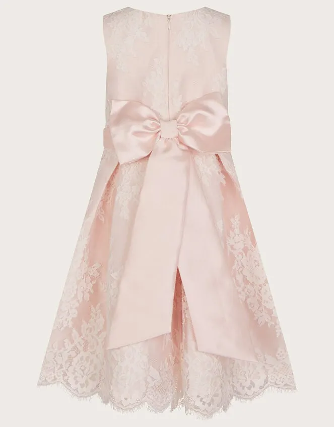Children Lola Lace Dress Pink Monsoon Dresses