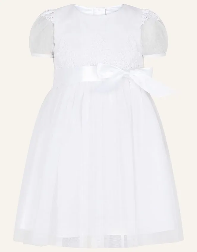Children Nordic Lace Christening Dress White Monsoon Dresses