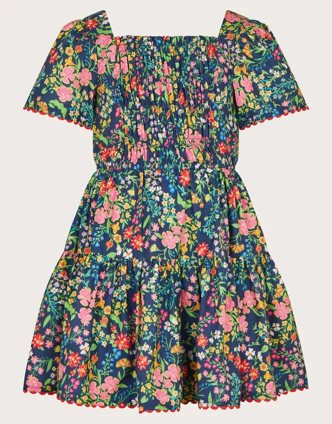 Children Paisley Print Dress Blue Monsoon Dresses