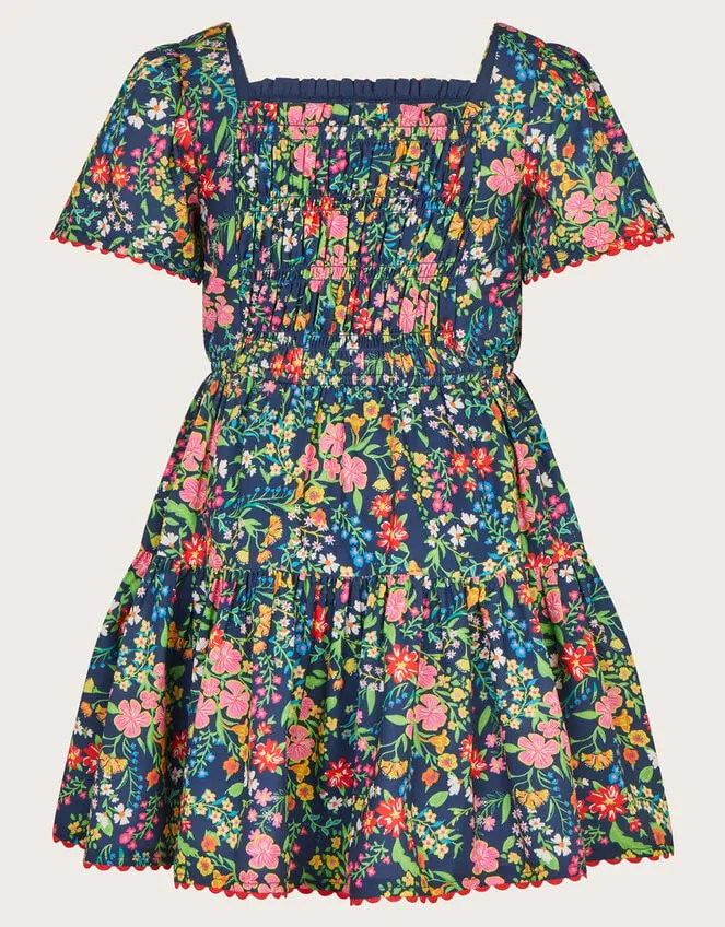 Children Paisley Print Dress Blue Monsoon Dresses