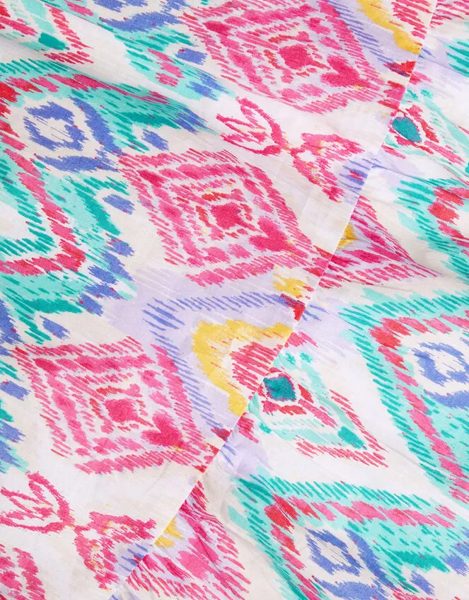 Children Rainbow Ikat Print Dress Ivory Monsoon Dresses