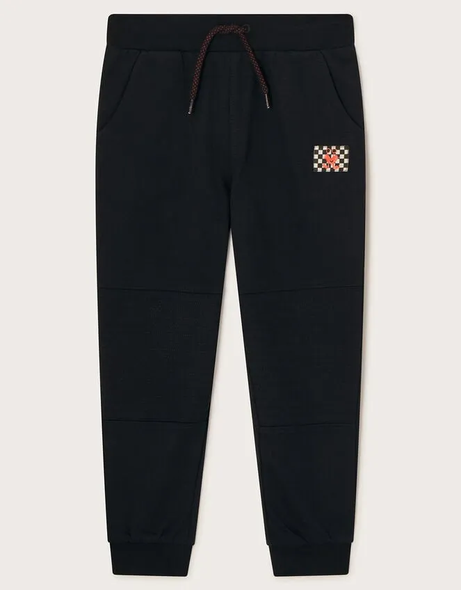 Children Reinforced Knee Joggers Black Monsoon Casualwear Collection