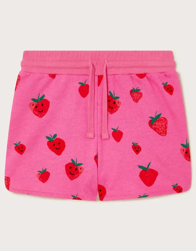 Children Sally Strawberry Shorts Pink Monsoon Casualwear Collection