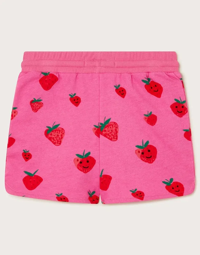 Children Sally Strawberry Shorts Pink Monsoon Casualwear Collection