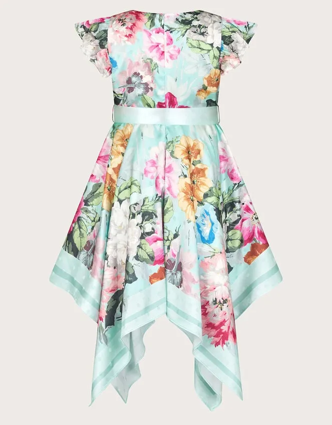 Children Scarf Bloom Dress Blue Monsoon Dresses