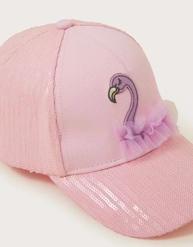 Children Sequin Flamingo Cap Purple Monsoon Hats and Sunglasses
