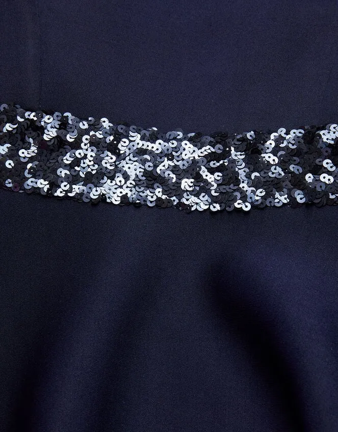 Children Sequin Scuba Prom Dress Blue Monsoon Dresses