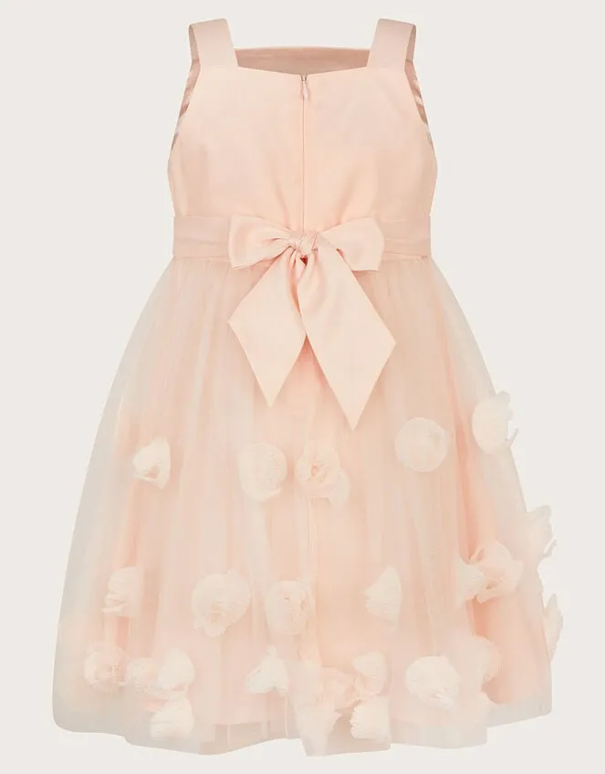 Children Serenata Rose 3d Dress Pink Monsoon Dresses