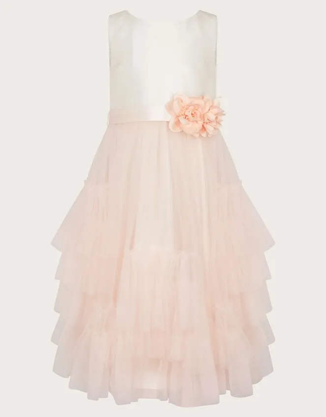 Children Sofia Ruffle Dress Pink Monsoon Dresses