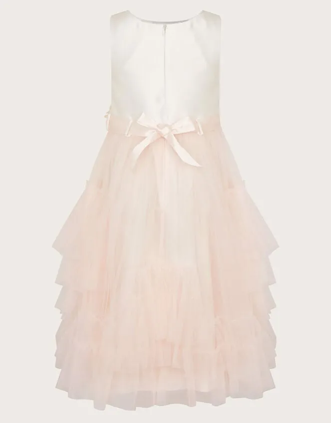 Children Sofia Ruffle Dress Pink Monsoon Dresses