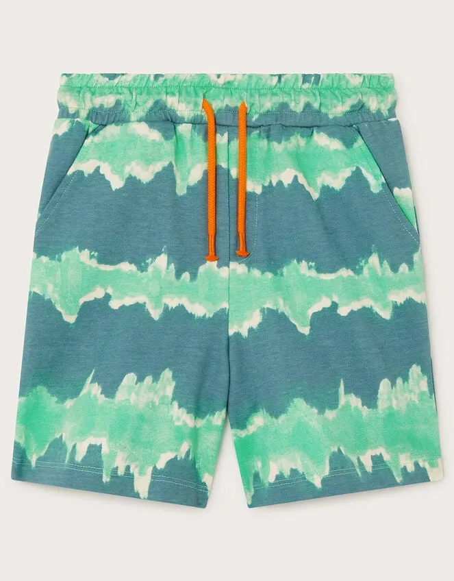 Children Stripe Tie Dye Shorts Green Monsoon Trousers Jeans and Shorts