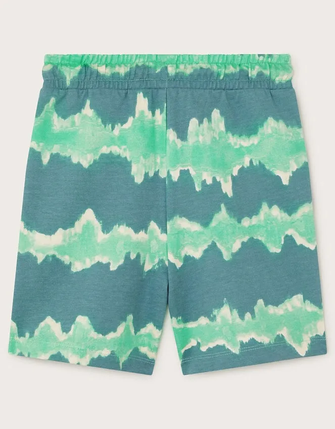 Children Stripe Tie Dye Shorts Green Monsoon Trousers Jeans and Shorts