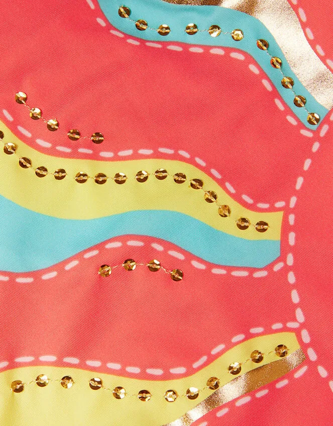 Children Sunshine Sequin Swimsuit Orange Monsoon Beachwear and Swimwear