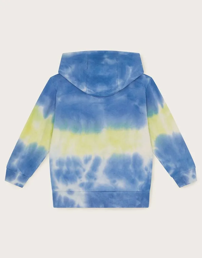 Children Tie Dye Hoodie Multi Monsoon Knitwear Jumpers and Hoodies
