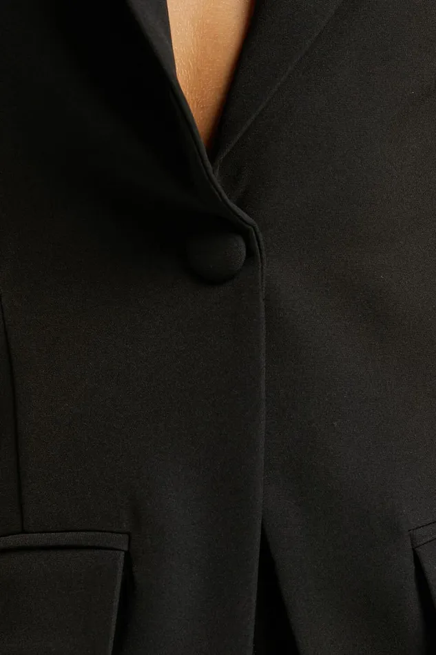 Chona Blazer 8211 Tailored Hourglass Cut Out Blazer In Black Women Showpo Blazers