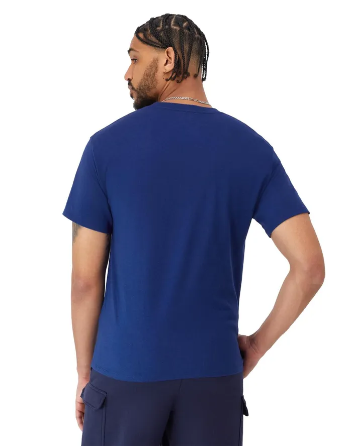 Classic Graphic TShirt Distressed Champion Stars Jewel Sapphire Men Champion TShirts and Tops