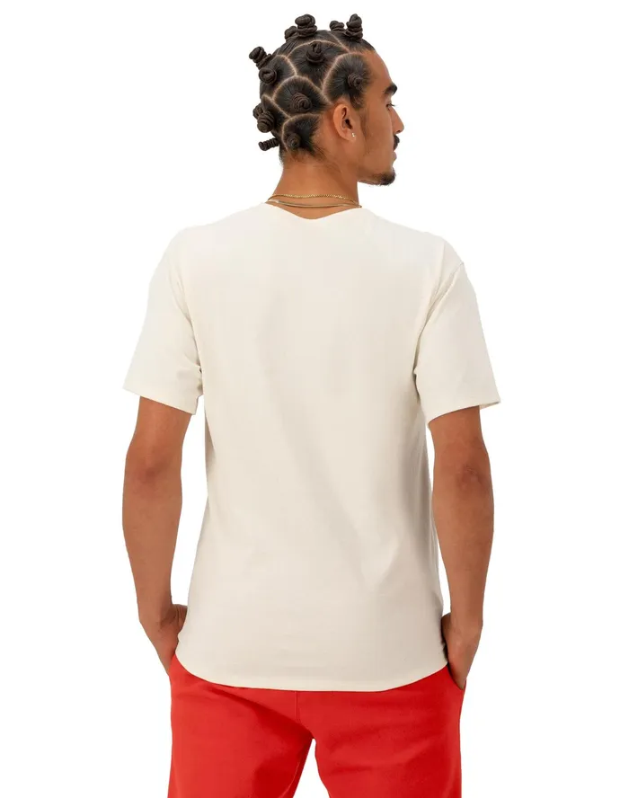 Classic Graphic TShirt Retro Repeat Logo Natural Men Champion TShirts and Tops