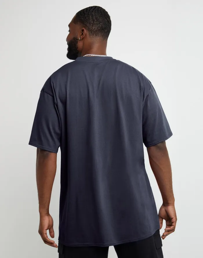 Classic TShirt C Logo Big and Tall Navy Men Champion TShirts and Tops