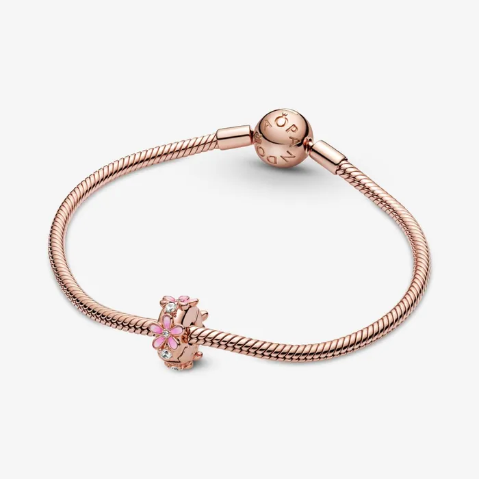 Clips Women Pandora Pink Daisy Spacer Clip Charm