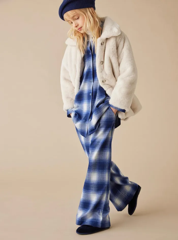Coats And Jackets Girl 216 Il Gufo Long Design Ecofur Coat
