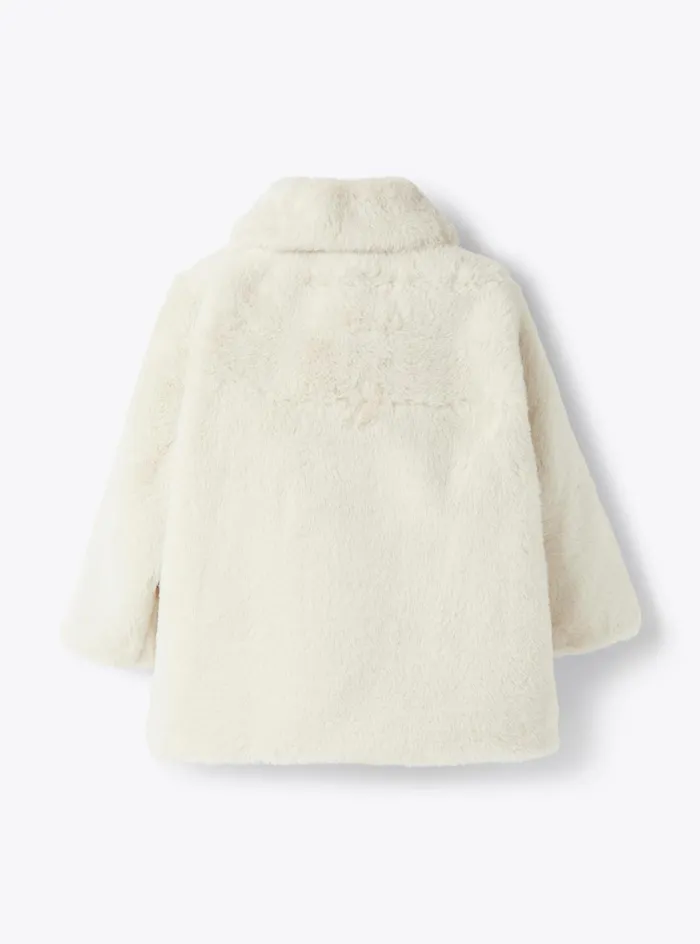 Coats And Jackets Girl 216 Il Gufo Long Design Ecofur Coat
