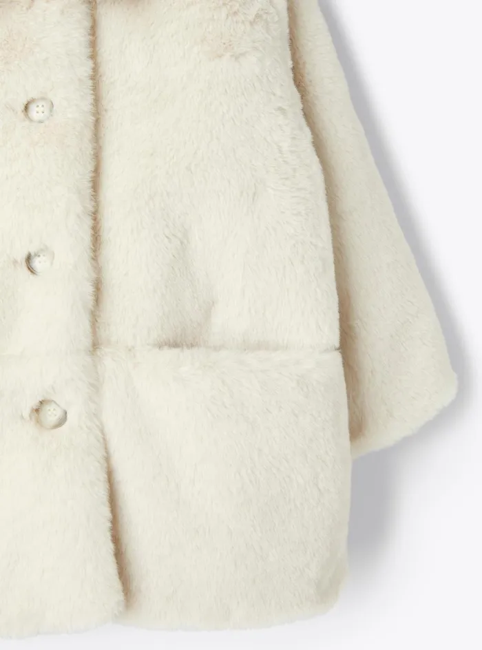 Coats And Jackets Girl 216 Il Gufo Long Design Ecofur Coat